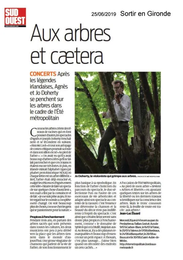 Aux arbres et cætera